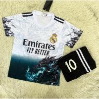 ราคา ชุดฟุตบอลเด็กสีขาวเบอร์10สกรีนชื่อMBAPPEเสื้อ กางเกง (48307757579)