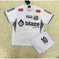 ราคา ชุดฟุตบอลเด็กสีขาวเบอร์10สกรีนชื่อNEYMAR JRเสื้อ กางเกง (47857744832)