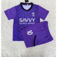 ราคา ชุดฟุตบอลเด็กสีม่วงเบอร์10สกรีนชื่อNEYMAR JRเสื้อ กางเกง (47757760186)