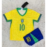 ราคา ชุดฟุตบอลเด็กสีเหลืองเบอร์10ชื่อNEYMRR JR เสื้อ กางเกง (40029497401)