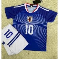 ราคา ชุดฟุตบอลแขนสั้นเด็กเบอร์10สีน้ำเงินชื่อDOANเสื้อ กางเกง (53557617897)
