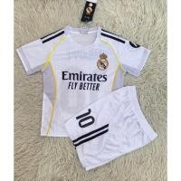 ราคา ชุดฟุตบอลเด็กสีขาวเบอร์10สกรีนชื่อMBAPPEเสื้อ กางเกง (55407732365)