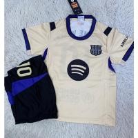 ราคา ชุดฟุตบอลเด็กครีมเบอร์10สกรีนชื่อLAMINE YAMALเสื้อ กางเกง (52657787322)