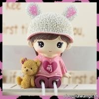 ราคา Trendyo 1 คู่นั่งคู่เครื่องประดับ เด็กชายและเด็กหญิงหัวใจรักตุ๊กตาคู่ตกแต่ง น่ารักหมีกระต่ายตกแต่งบ้านจี้อัตโนมัติการ์ตูนคู่ตุ๊กตาตุ (55407778098)