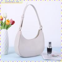 ราคา กระเป๋าถือครึ่งวงกลมผู้หญิง PU Leather หรูหรา สีขาว (46157230304)