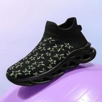 ราคา รองเท้าผ้าใบ Flyknit unisex สลิปออนไซส์ใหญ่ 46 สไตล์อังกฤษ High Top 2025 ขายดี Hollow out แฟชั่นน้ําหนักเบานุ่มยืดหยุ่นสูง (41074170806)