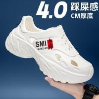 ราคา 2025 ผู้ชายรองเท้าแตะฤดูร้อนรองเท้าแตะพื้นหนารองเท้าแตะชายหาด EVA Simple Breathable Non Slip (43905308361)