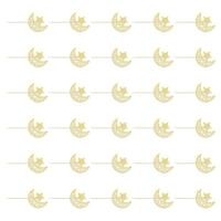 ราคา YU Pack Of 30 Bulk Party เค้ก Toppers Eid Moon Star ตกแต่งสําหรับกิจกรรมชุมชน (42027780260)