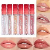 ราคา Shiny Glossy Lipgloss Non Sticky Moisturizing Lip Gloss Long lasting High Shine Shimmer Liquid ลิปสติกสําหรับเด็กผู้หญิงและผู้หญิง (25798022304)