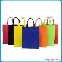 ราคา ถุงผ้าสปันบอนด์ 100ใบ หูหิ้ว ขยายก้น ขยายข้าง (43079018085)