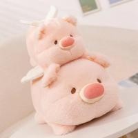 ราคา พร้อมส่ง ตุ๊กตา หมูนางฟ้า ตุ๊กตาหมูน้อยลูลู่สุดน่ารัก ตุ๊กตาตัวเล็กมีปีก ของเล่นตุ๊กตาหมูบินตัวเล็กนอนหลับ (42809064339)