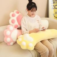 ราคา ผ้าห่มงีบหมอนอุ้งเท้าแมว ขนาด80 cm หมอนยาวสำหรับนอน หมอนตุ๊กตา ตกแต่งห้องโซฟา น่ารัก นุ่มนิ่ม ปุกป (44363786702)