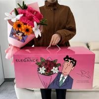 ราคา ส่งจากไทย Crayon Shin Chan ช่อดอกกุหลาบ ช่อดอกไม้โรแมนติก ช่อดอกไม้ลวดกำมะหยี่ ของขวัญวันวาเลนไทน์ (27944170094)