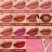ราคา OhMyKiss Liquid Lipstick Lipstik Gincu Soft Matte VE Moisturising Long Gift Lipmatte Lipmatte (50657398636)