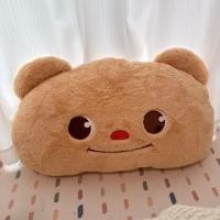ราคา ใหม่หมีเนยหมอนข้างเตียงหอพักเตียงพนักพิงตุ๊กตาตุ๊กตาของขวัญวันเกิดน่ารัก (51254031623)