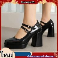 ราคา 3270 รองเท้าไซส์ใหญ่ 40 47 คัชชูส้นสูง 3 5 นิ้ว หนัง pu สีเมทัลลิค เงาสวย งานเป๊ะ แต่งสายคาด ประดับเพชร (53457777976)