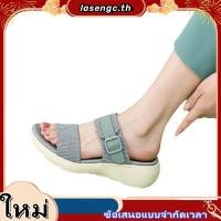 ราคา พร้อมส่ง รองเท้าแตะ เปิดนิ้วเท้า พื้นหนา น้ําหนักเบา กันลื่น สวมใส่สบาย สําหรับผู้หญิง (49007807150)