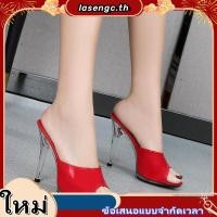 ราคา รองเท้าส้นเพชร สูง 4 นิ้ว (45057802843)