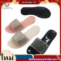 ราคา อุดตันไม้ รองเท้าส้นสูง 7 นิ้ว และสายเพชรคุณภาพสูง (42379518484)