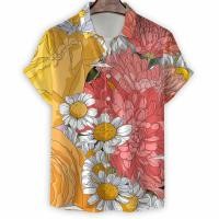 ราคา เสื้อเชิ้ตแขนสั้นลําลอง คอปก พิมพ์ลาย 3ง โอเวอร์ไซซ์ สีสันสดใส สไตล์ฮาวาย เสื้อผ้าผู้ชายหน้าร้อน (28578005760)