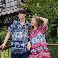 ราคา ประเทศไทย เสื้อฮาวายลายช้าง สุดฮิตอินเทรนด์สุดๆ ชายร่างเล็ก ชายใหญ่ หญิงร่างเล็ก หญิงใหญ่ และหญิงอ้วนใส่ได้ (28011443504)