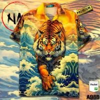 ราคา เสื้อเชิ้ตลําลอง พิมพ์ลาย สไตล์ฮาวาย วัสดุ เส้นใยโพลีเอสเตอร์ (24125758015)