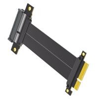 ราคา BTM PCIE4 0 4X สายต่อ 180 องศาถึง 180 องศา PCIE Risers สายการ์ดสายต่อสําหรับเมนบอร์ดเดสก์ท็อป (52907371247)