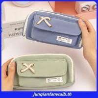 ราคา กระเป๋าใส่ปากกา3ชั้นหลายช่องความจุขนาดใหญ่เปิดด้านหน้ากล่องปากกาผ้าน่ารักสีทึบสําหรับนักเรียนชายและหญิงเครื่องเขี (51407600021)