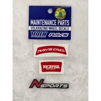 ราคา สติกเกอร์ RAYS NO 28 VOLK RACING TE37 SAGA SL สำหรับล้อขนาด 17 18 นิ้ว (52507598954)