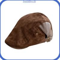 ราคา หมวกเบเร่ต์หนังกลับ Retro Design All Match Cap (56656635146)