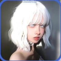 ราคา วิกผมสีขาวหญิงผมสั้นเต็มหมวกคอสเพลย์สากลผมหยิกสั้นโลลิต้าทุกวันจําลองวิกผมปก (54007600023)