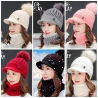ราคา TB113 Y02 หมวกไหมพรมกันหนาวสตรี แบบมีปีก (23478470254)