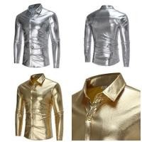 ราคา KR39 เสื้อเชิ้ตสีเงินและสีทอง สำหรับคนตัวใหญ่ (16421050397)