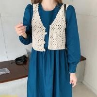 ราคา เสื้อครอปท็อปแขนกุด คอวี ผ้าถักโครเชต์ แต่งรูกลวง เหมาะกับเดินชายหาด สไตล์โบโฮ สําหรับผู้หญิง (25750028456)