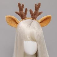 ราคา ตุ๊กตากวางเรนเดียร์หู Headwear Anlters คาดศีรษะการ์ตูนคริสต์มาสสินค้า (15883996456)