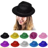 ราคา Time Glitter Sparkly คาวบอย Fedora หมวกสําหรับ Dance Party Carnival ฮาโลวีนคริสต์มาส (56757201095)