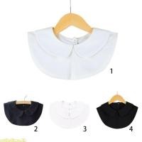 ราคา เวลาใหม่ผู้หญิงเสื้อแข็งผ้าฝ้ายเท็จสําหรับคอตุ๊กตาสีขาวสีดําเสื้อวินเทจ (55357201138)