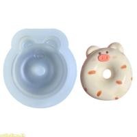 ราคา เวลาแม่พิมพ์ซิลิโคนรูปหมูปฏิบัติ Doughnuts ทําแม่พิมพ์น่ารักโดนัท Mould (57107315818)