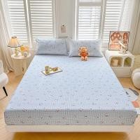 ราคา จัดส่งจากประเทศไทย ผ้าปูที่นอน 150 180cm ผ้ารองกันเปื้อนที่นอน พร้อมหมอน 2PC มีความยืดหยุ่น ป้องกันไฟฟ้าสถิต ระบายอากาศ (55257346348)