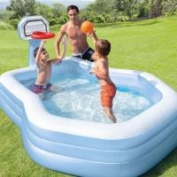 ราคา INTEX สระน้ำ สระน้ำเป่าลม SWIM CENTRE SHOOTIN HOOPS FAMILY รุ่น 57183 (13683250515)