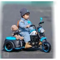 ราคา รถมอเตอร์ไซค์ไฟฟ้า สำหรับเด็กแบบสามล้อ มีข้างรถ Sidecar (26413523621)