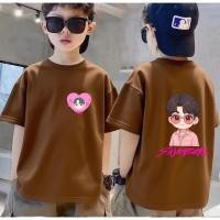 ราคา เด็กผู้ชาย สำหรับ ลายกราฟฟิก ผ้าฝ้าย แขนสั้น 2025 ฤดูร้อน แฟชั่น K Pop unisex ยืดเทรนด์ (49056211363)