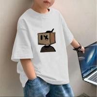 ราคา ผ้าฝ้าย 100 ดีไซน์ 230gms เสื้อยืด สำหรับเด็ก แขนสั้น คอกลม (46954722430)