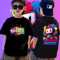 ราคา สีเลือกโอเวอร์ไซส์ Roblox มีพิมต์เสื้อยืดเหมาะสำหรับฤดูร้อน สีโอเวอร์ไซส์ มียืดเนื้อ แขนสั้น (46904780038)