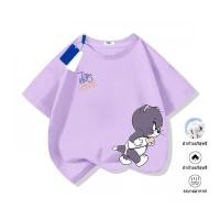 ราคา เสื้อผ้าสบาย 2025 ราคาถูก ยืดเด็ก Tom and Jerry ผ้าฝ้ายแท้ ไม่ต้องรีด (44428620094)