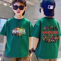 ราคา เสื้อยืดเด็กชายฤดูร้อน 100 ฝ้าย ทรงหลวม คอกลม แขนสั้น ดีไซน์ลายหุ่นยนต์ COD (28494037079)