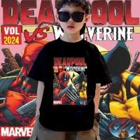 ราคา ราคาลด 15 ชุดเสื้อยืดแขน Marvel Deadpool Wolverine สำหรับเด็ก สินค้าใหม่ พระราชวัง (51555880649)