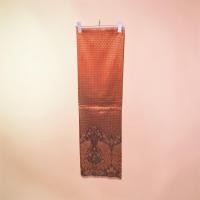 ราคา ผ้าถุงผ้าไทย สีน้ำตาลทอง ลายนกยูง งานทอมือ (26994420599)