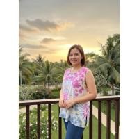 ราคา เสื้อผู้ใหญ่ แขนกุดมัดย้อมมีกระเป๋าหน้า ไซส์ L XL (50306087033)