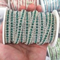 ราคา STARYSWAY 3Yards Chain Trim 3 แถวColourfulคริสตัล Chain Trim เครื่องประดับทําRhinestoneฐานเงินBling Close Chainงานแต่งงานเค้กช่อดอกไม้เสื้อผ้าDIY (51056589555)